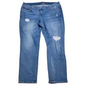 Torrid  Distressed Vintage Stretch Boyfriend Straight Jeans Plus Size 18R